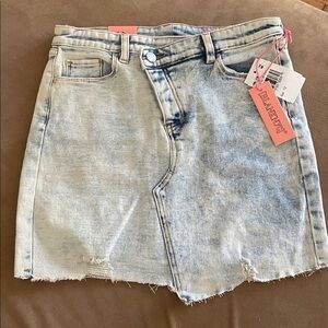 Blank NYC Asymmetrical Denim Skirt
